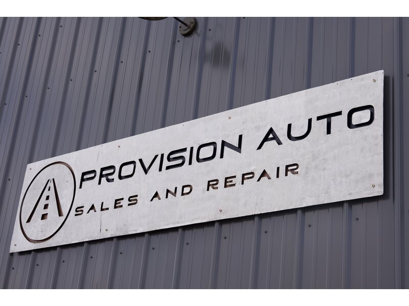 Provision Auto Sales and Repair building sign in Spokane
